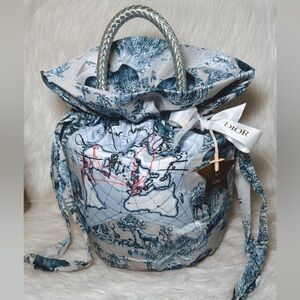 Authenic. Dior Round The World Bucket Bag